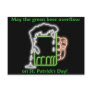 st patricks day drinky post card
