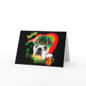 St. Patrick's Day English Bulldog cards