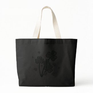 St. Patricks Day four leaf clover tote bags bag