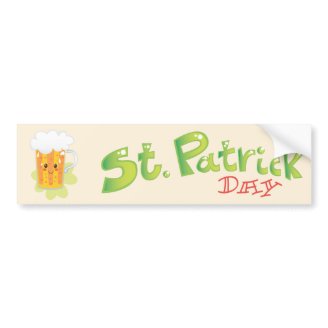 St. Patrick's Day Fresh Beer bumper stickers