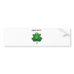St Patrick's Day Funny Lilly Patty Pad Frog Bumper Sticker