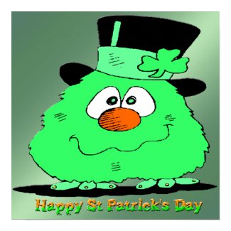 St Patrick's Day Gnome Poster print