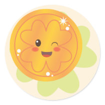 St. Patrick's Day Gold Coin Sticker