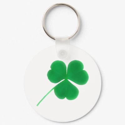 St. Patrick's Day Green Clover Keychain