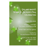 St Patrick's Day green clover party event small Flyers