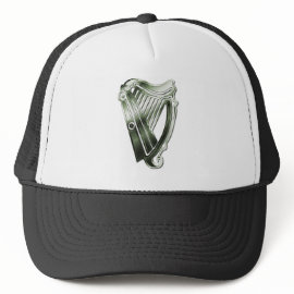 St Patrick's Day Green Harp of Ireland Hat hat