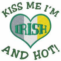 St. Patrick's Day Green Hot Irish Hoodie embroidered shirts by jamiecreates1 St. Patrick's Day Green Hot Irish Hoodie embroidered shirts