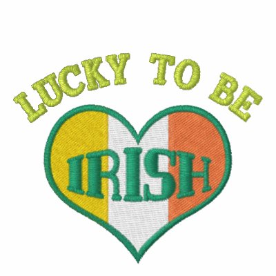 St. Patrick's Day Green Hot Irish T-Shirt Embroidered Shirt by jamiecreates1