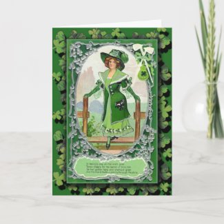 St. Patrick's Day Greeting Cards and Postcards card