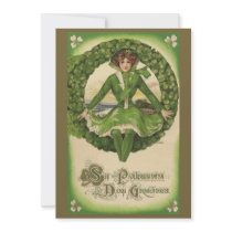 St. Patrick's Day Greetings invitations by YesterdayCafe St. Patrick's Day Greetings invitations