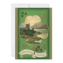 St. Patrick's Day Greetings invitations by YesterdayCafe St. Patrick's Day Greetings invitations