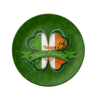St. Patrick's Day - Happy St. Patrick's Day Porcelain Plate