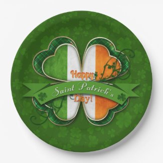 St. Patrick's Day - Happy St. Patrick's Day 9 Inch Paper Plate