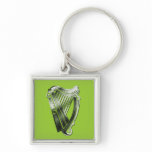 St Patrick's Day Harp of Ireland Equipment Tag Keychains
