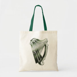 St Patrick's Day Harp of Ireland Tote Bag bag
