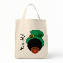 St. Patrick's Day Humor: Kiss Me. I'm Black Irish! Bags
