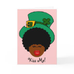 St. Patrick's Day Humor: Kiss Me. I'm Black Irish! cards