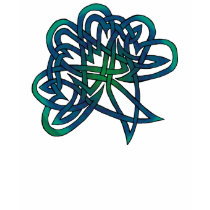 St Patrick's Day in blue and green t-shirts