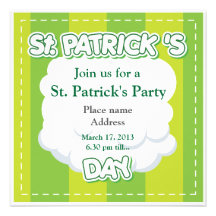 St. Patrick's Day invitation