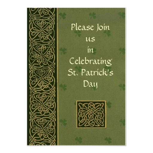 St Patricks Day Invite (front side)