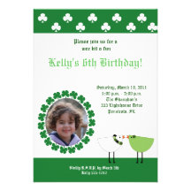 St. Patrick's Day Irish Birds *PHOTO* invite