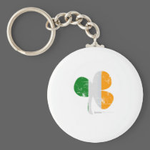 St Patrick's Day Irish Flag Clover keychains