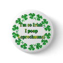 St. Patrick's Day Irish Humerous Buttons Pins by kjscreations St. Patrick's Day Irish Humerous Buttons Pins
