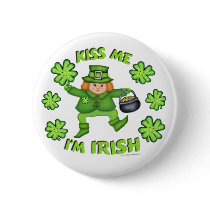 St. Patrick's Day Irish Kiss Button