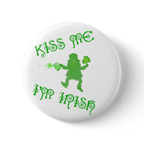 St Patrick's Day Irish Leprechaun Button