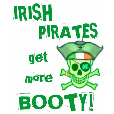 St. Patrick's Day Irish Pirate T-Shirt by jamiecreates1