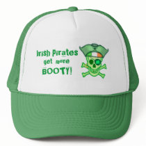 St. Patrick's Day Irish Pirate Trucker Hat
