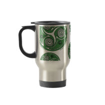 St. Patrick's Day Irish Triskel Spiral Mugs