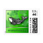 St. Patrick's Day killer whale postage stamp