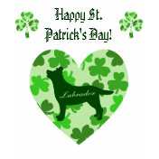 St. Patrick's Day Labrador Outline