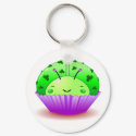 St. Patrick's Day Ladybug Cupcake Keychain keychain
