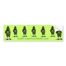 St. Patrick's Day Leprechaun bumper stickers by OccasionalCards St. Patrick's Day Leprechaun bumper stickers