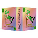 St Patrick's Day Leprechaun Gold Binder