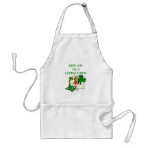 st patrick's day leprechaun jewish irish joke apron