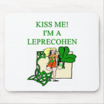 st patrick's day leprechaun jewish irish joke mouse mat