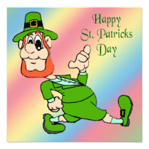 St. Patrick's Day Leprechaun Party Invitation
