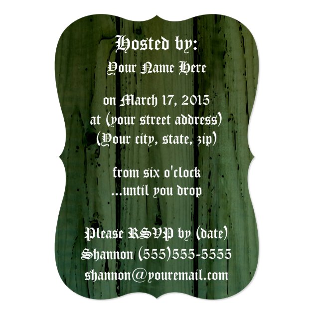 St. Patrick's Day Leprechaun Skulls: Shenanigans 5x7 Paper Invitation Card