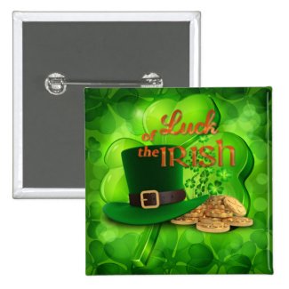 St. Patrick's Day "Luck of the Irish - All Options 6 Inch Round Button