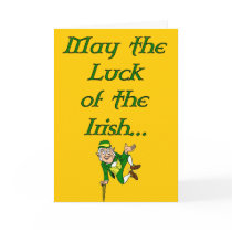 St. Patrick's Day Luck of the Irish Card