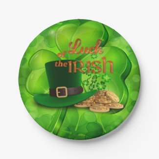 St. Patrick's Day - "Luck of the Irish" 7 Inch Paper Plate