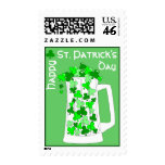 St. Patrick's Day Mug of Shamrocks Stamp