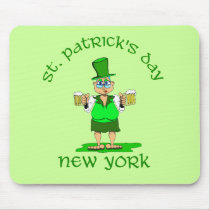 st patricks day new york gladys mousepads
