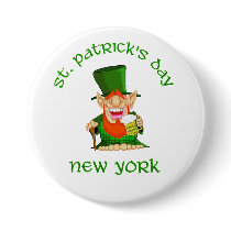 St Patrick's Day ~ New York  Patty O party buttons