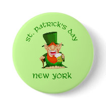 St Patrick's Day ~ New York  Patty O party buttons