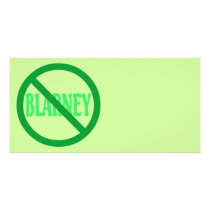 St. Patrick's Day No Blarney Allowed Photo Card Template