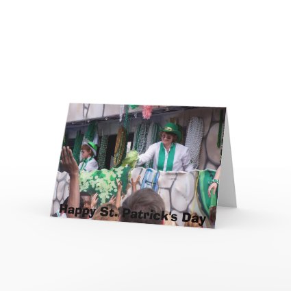 St Patricks Day Parade card